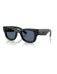 Ray-Ban Wayfarer Puffer Nylon Sunglasses in Black