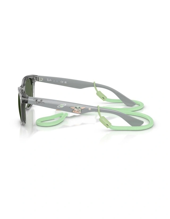 Ray-Ban Star Wars Grogu Mini New Wayfarer Injected Sunglasses in Grey image 2