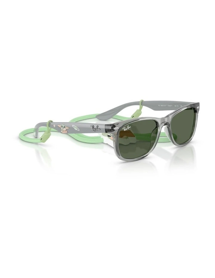 Ray-Ban Star Wars Grogu Mini New Wayfarer Injected Sunglasses in Grey image 3