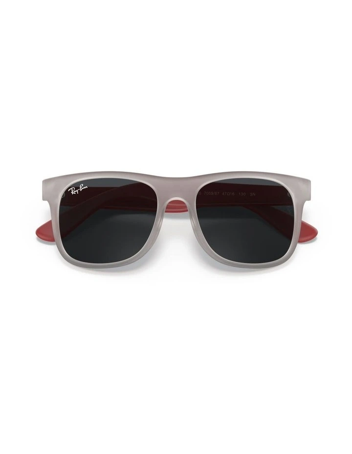 Ray-Ban Justin Kids Injected Sunglasses in Grey image 3
