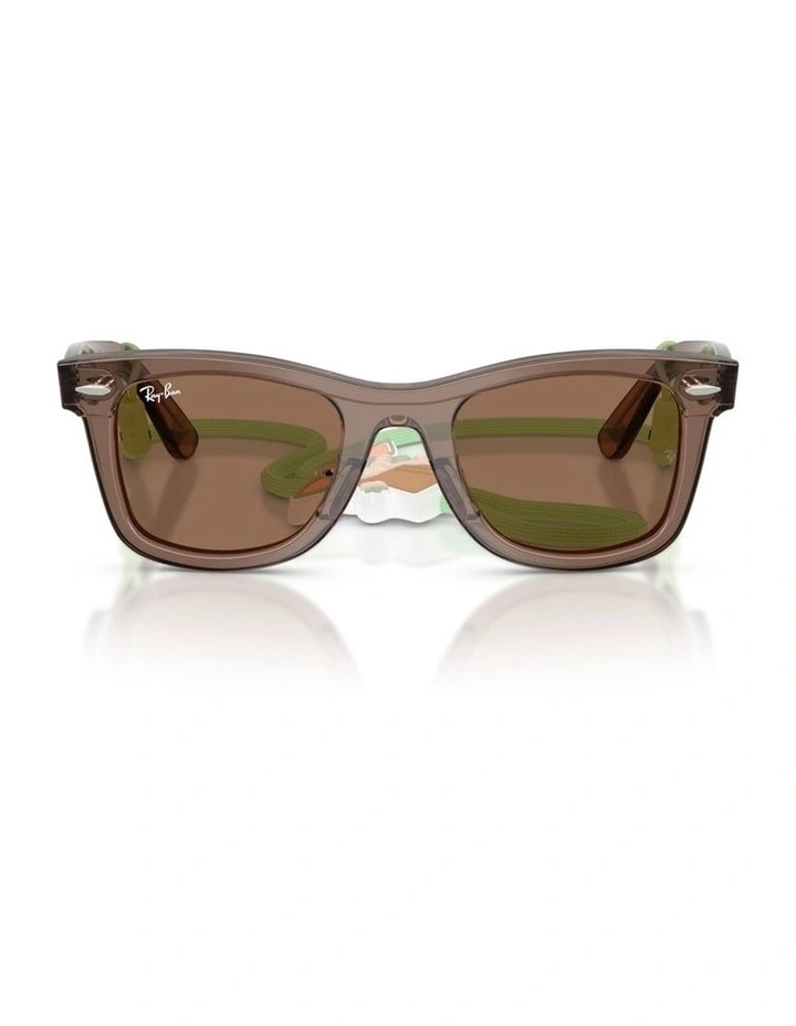 Ray-Ban Star Wars Grogu Mini Street Neat Acetate Sunglasses in Brown image 1
