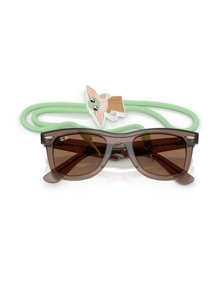 Ray-Ban Star Wars Grogu Mini Street Neat Acetate Sunglasses in Brown image 3