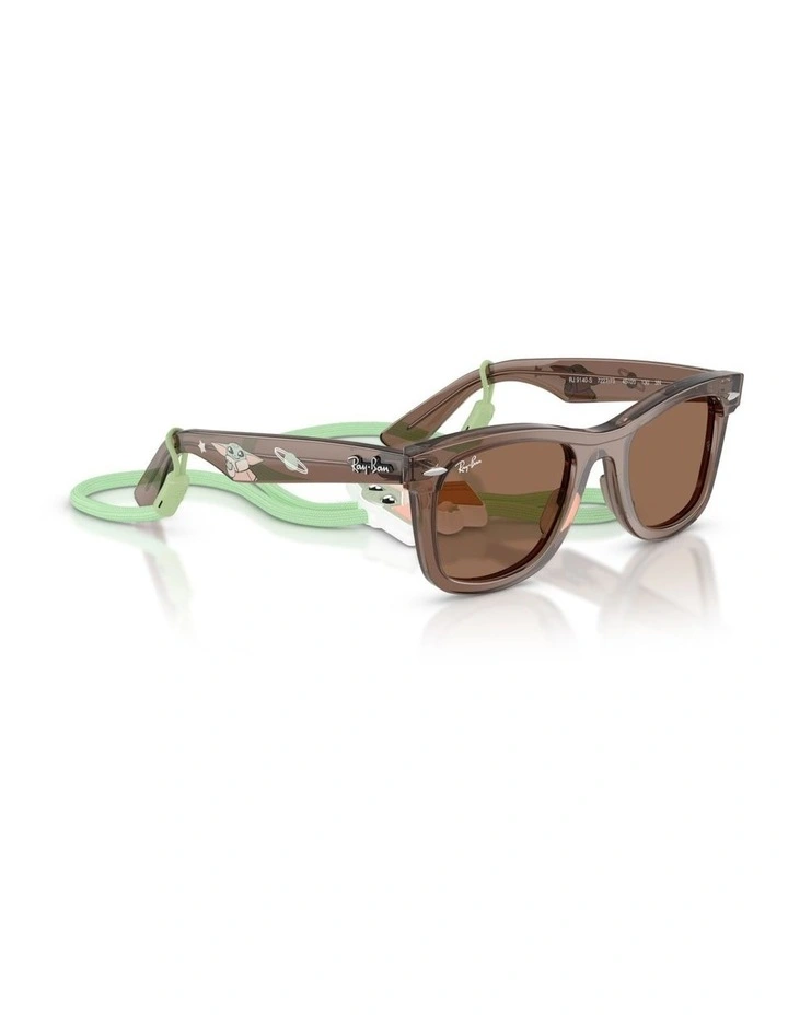 Ray-Ban Star Wars Grogu Mini Street Neat Acetate Sunglasses in Brown image 4