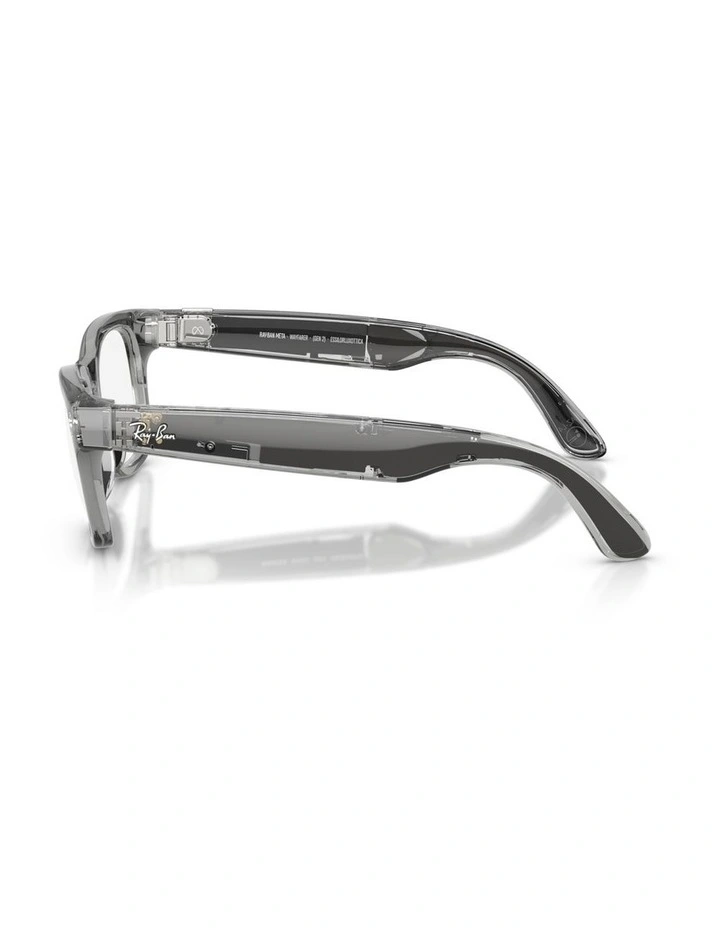 Ray-Ban Meta Wayfarer Injected Sunglasses in Grey image 3