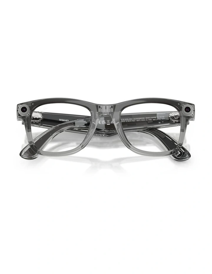 Ray-Ban Meta Wayfarer Injected Sunglasses in Grey image 4