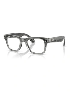 Ray-Ban Meta Wayfarer Injected Sunglasses in Grey