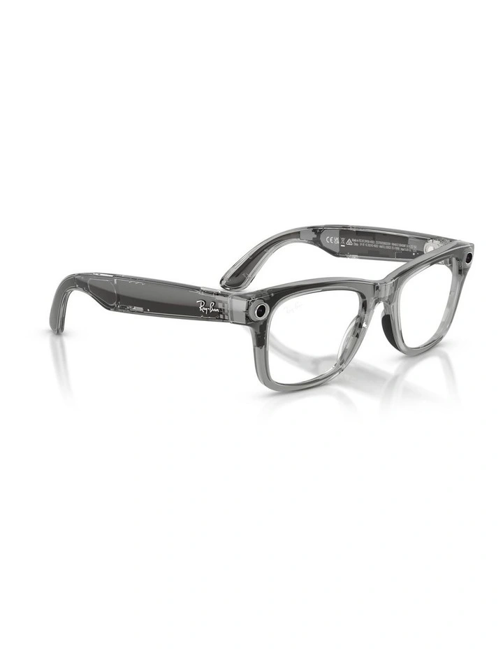 Ray-Ban Meta Wayfarer Injected Sunglasses in Grey image 5