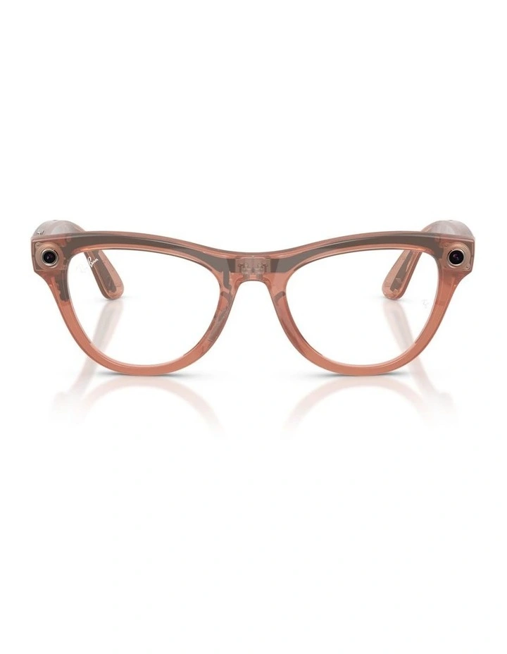 Ray-Ban Meta Skyler Injected Sunglasses in Pink image 2