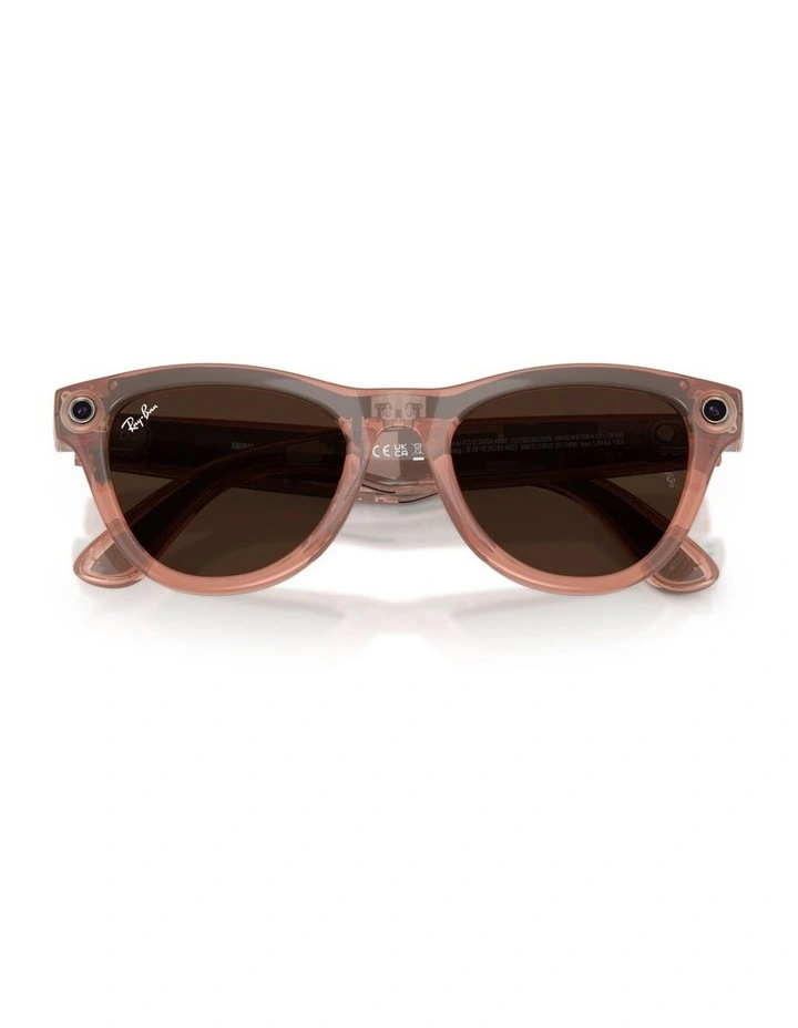 Ray-Ban Meta Skyler Injected Sunglasses in Pink image 6