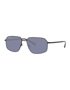 Unofficial  Metal Polarised Sunglasses in Black
