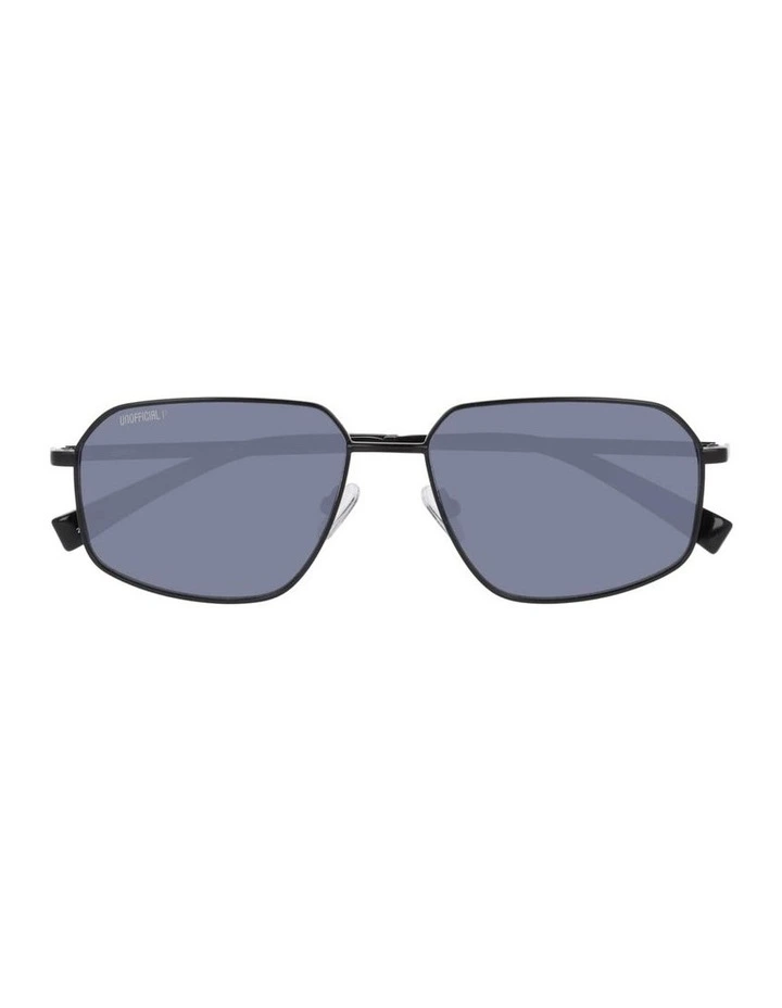 Unofficial Metal Polarised Sunglasses in Black image 3