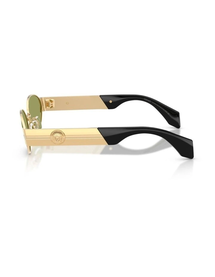 Versace Metal Sunglasses in Gold image 3
