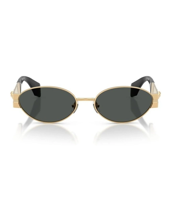 Versace Metal Sunglasses in Gold image 2