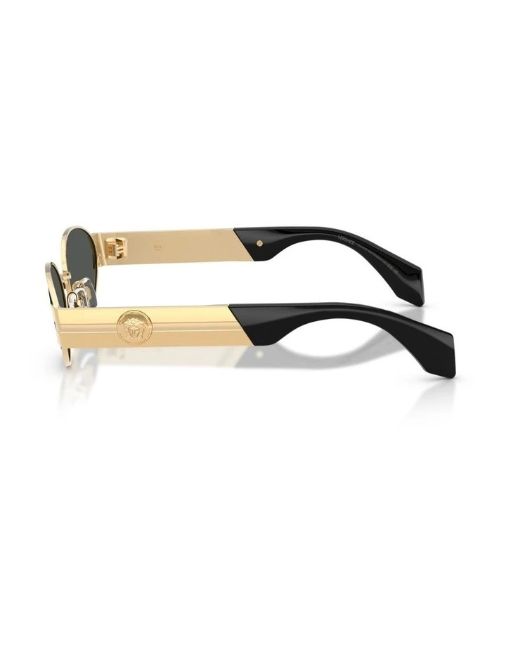 Versace Metal Sunglasses in Gold image 3