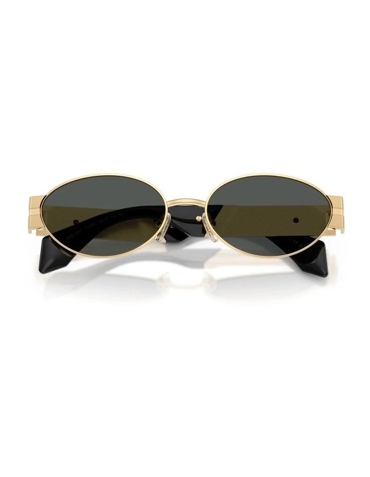 Versace Metal Sunglasses in Gold image 4