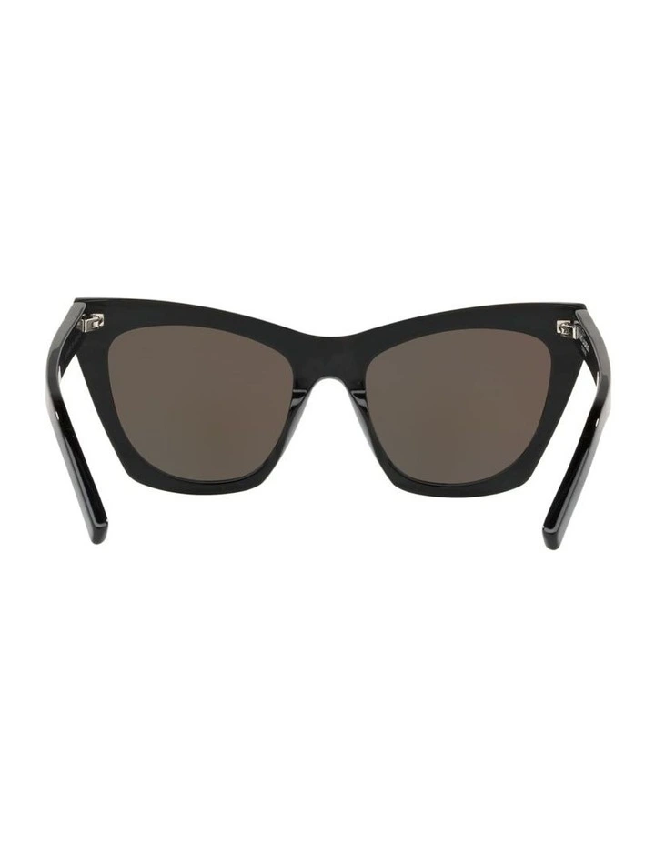 Saint Laurent SL 214 Kate Acetate Sunglasses in Black image 3