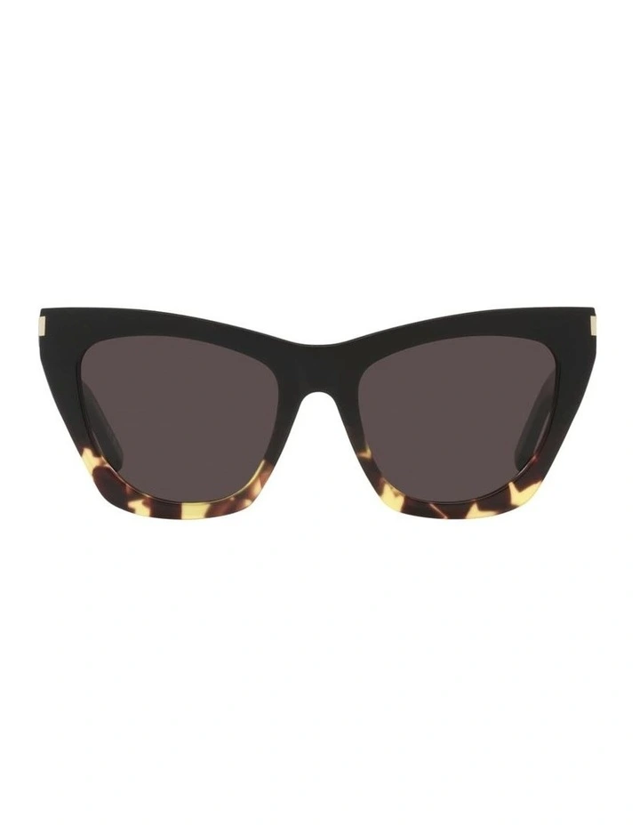 Saint Laurent SL 214 Kate Acetate Sunglasses in Black image 1