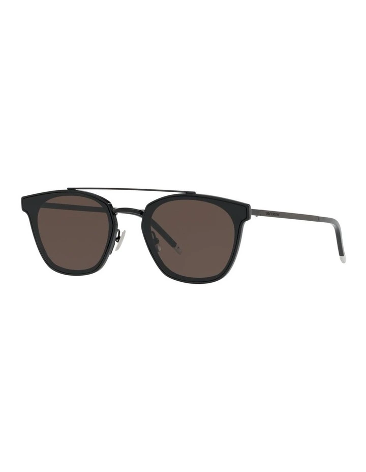 Saint Laurent SL 28 Metal Metal Sunglasses in Black image 1