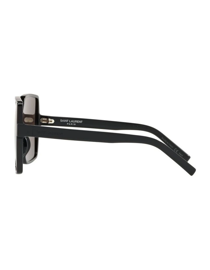 Saint Laurent SL 232 Betty Acetate Sunglasses in Black image 2