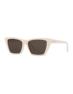 Saint Laurent SL 276 Mica Acetate Sunglasses in Beige