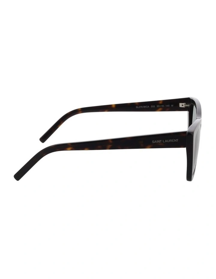 Saint Laurent SL 276 Mica Acetate Sunglasses in Tortoise image 2