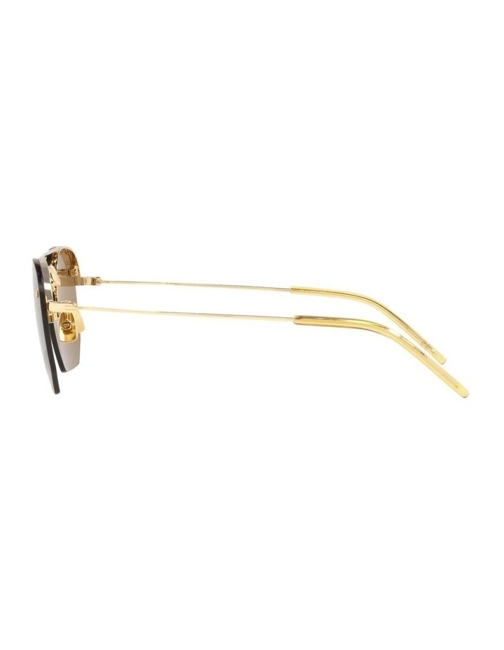 Saint Laurent SL 422 Metal Sunglasses in Brown image 2