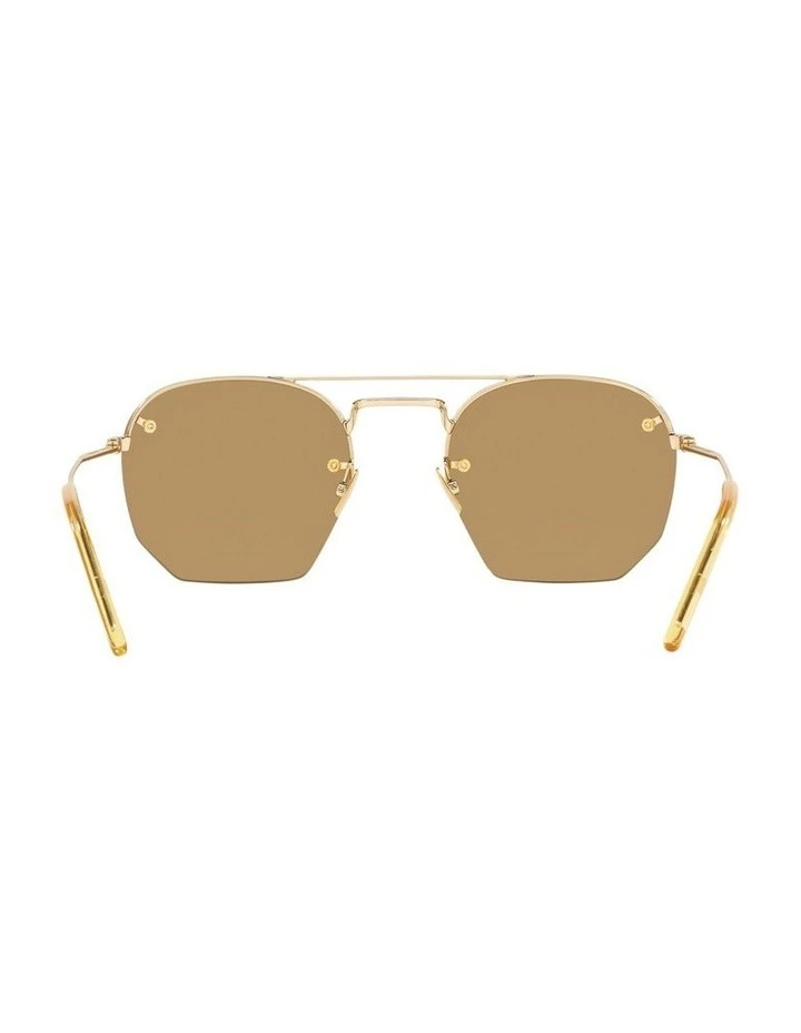 Saint Laurent SL 422 Metal Sunglasses in Brown image 3