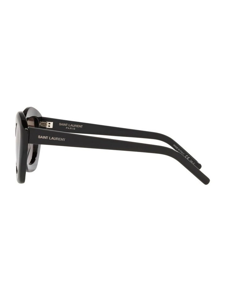 Saint Laurent SL 423 Acetate Sunglasses in Black image 3