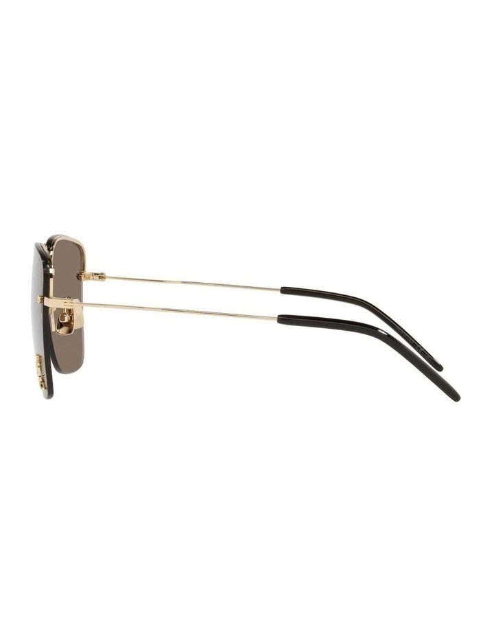 Saint Laurent SL 312 M-006 Metal Sunglasses in Gold image 3