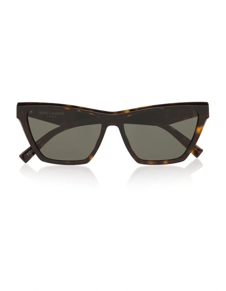 Saint Laurent SL M103 Acetate Sunglasses in Tortoise image 4