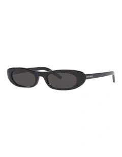 Saint Laurent SL 557 Shade Acetate Sunglasses in Black