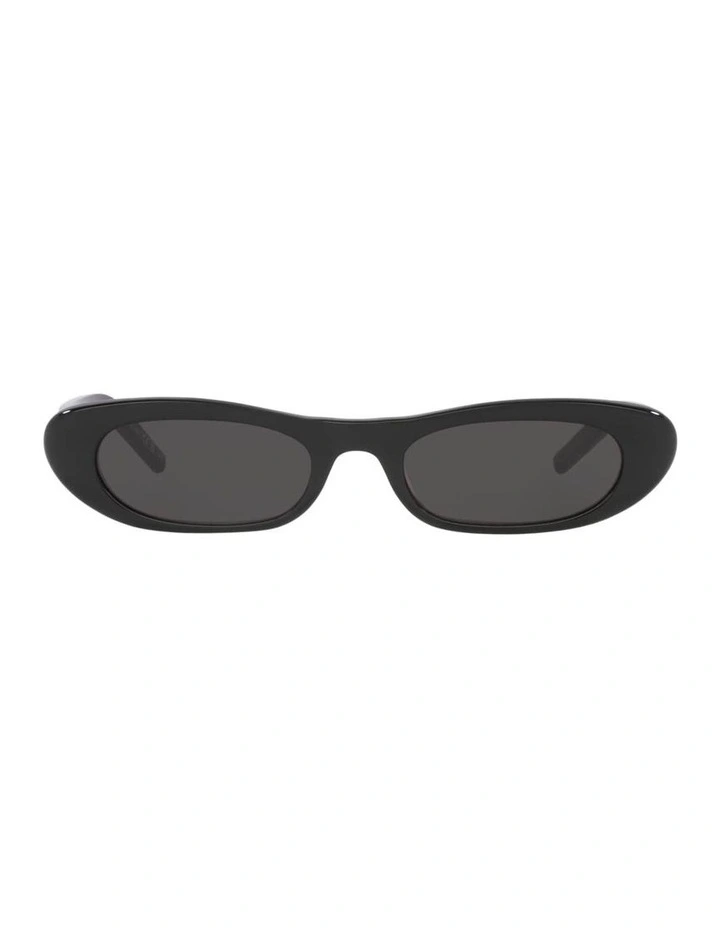 Saint Laurent SL 557 Shade Acetate Sunglasses in Black image 2
