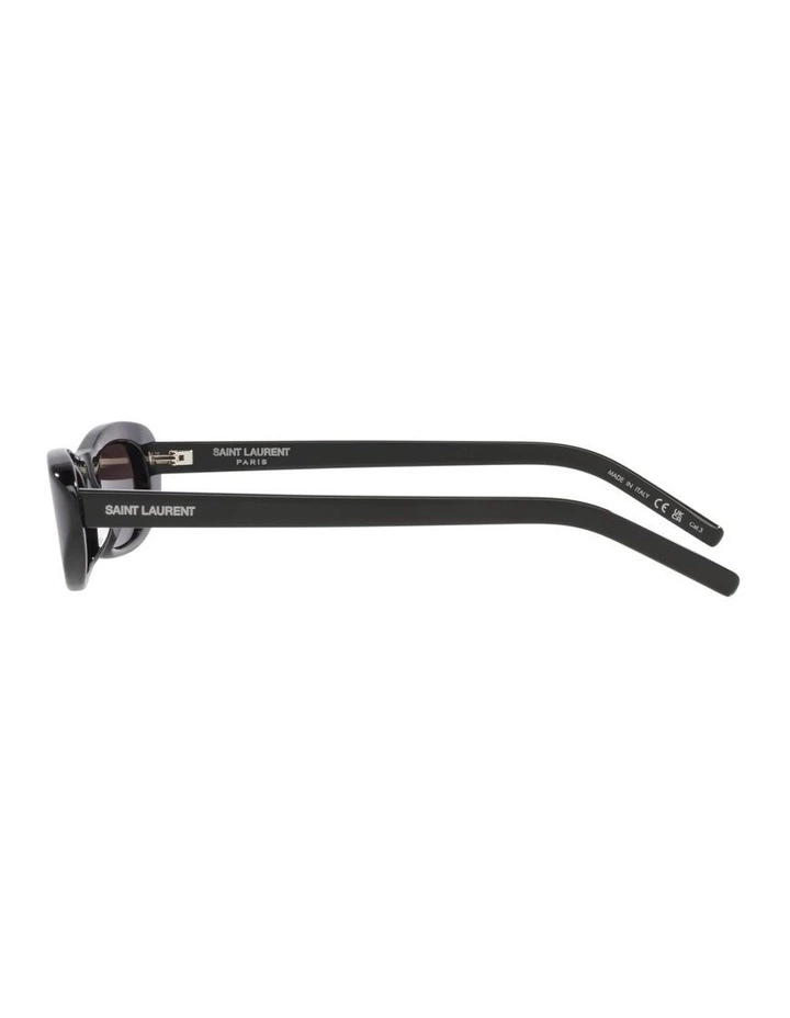 Saint Laurent SL 557 Shade Acetate Sunglasses in Black image 3