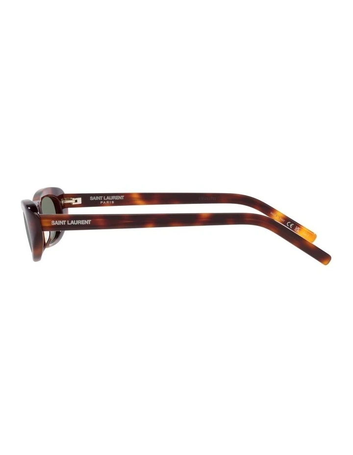 Saint Laurent SL 557 Shade Acetate Sunglasses in Tortoise image 2