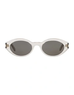 Saint Laurent SL 567 Acetate Sunglasses in Brown