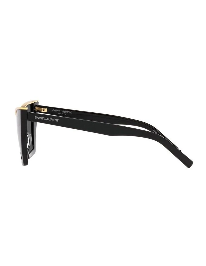 Saint Laurent SL 570 Acetate Sunglasses in Black image 2