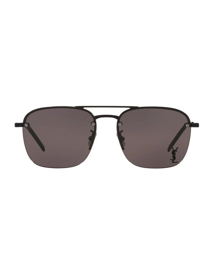 Saint Laurent SL 309 M Metal Sunglasses in Black image 1