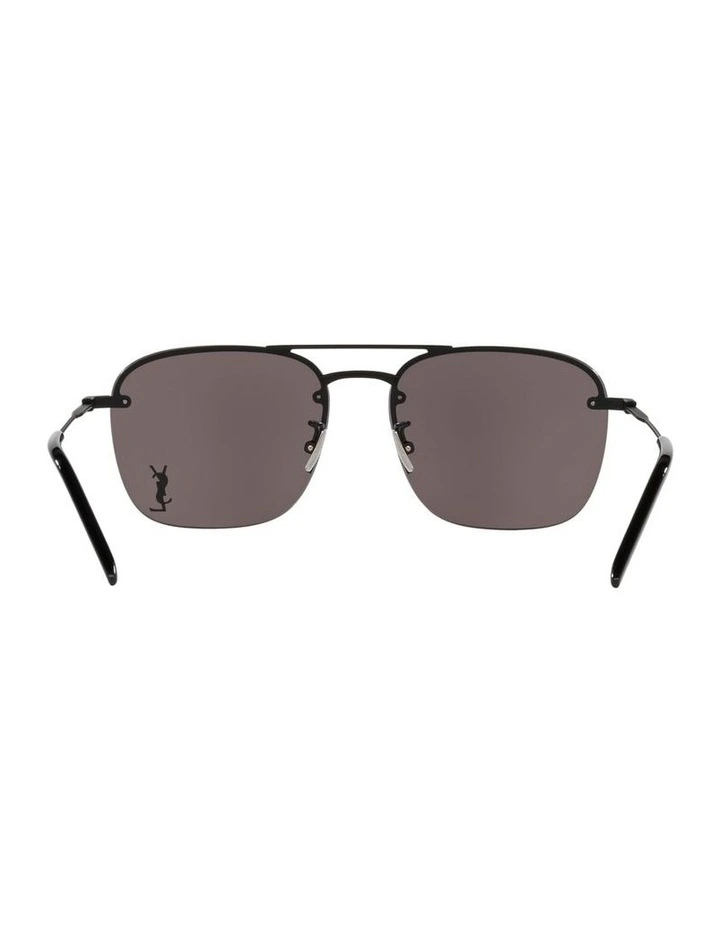 Saint Laurent SL 309 M Metal Sunglasses in Black image 3