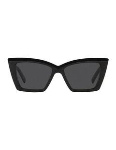 Saint Laurent SL 657 Acetate Sunglasses in Black