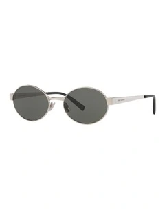 Saint Laurent SL 692 Metal Sunglasses in Silver