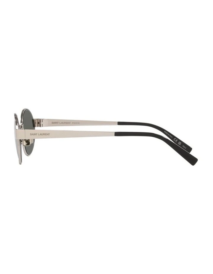 Saint Laurent SL 692 Metal Sunglasses in Silver image 3