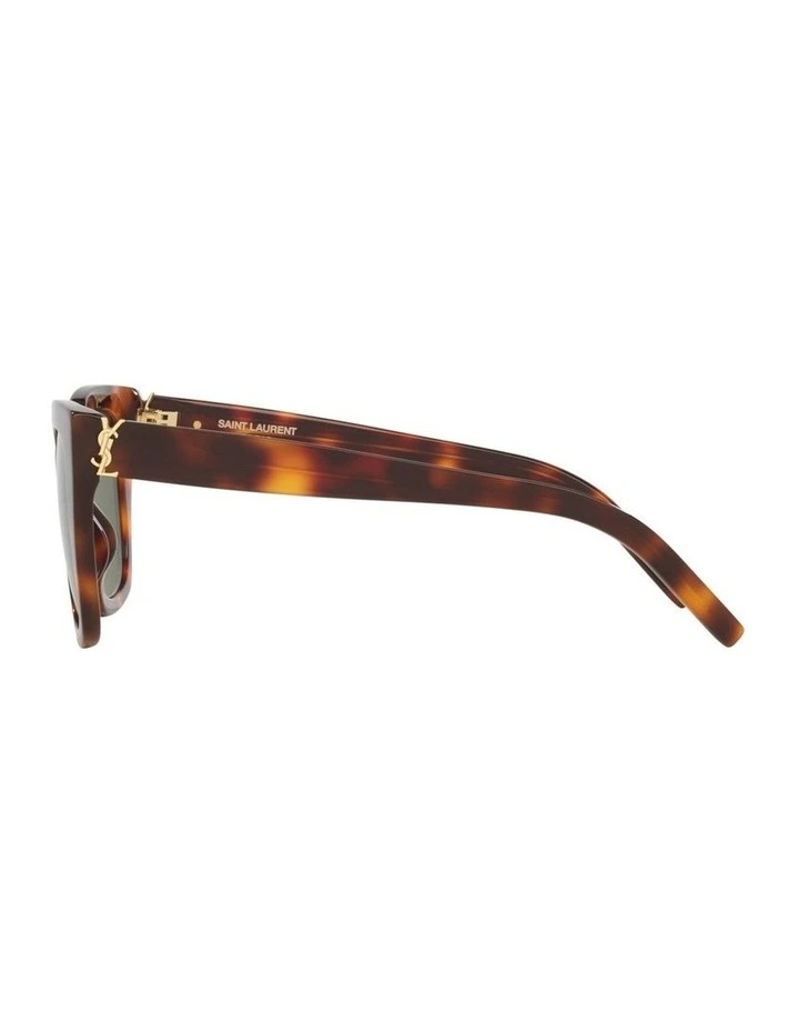 Saint Laurent SL M143 Acetate Sunglasses in Tortoise image 2