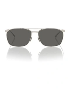 Saint Laurent SL 796 Metal Sunglasses in Silver