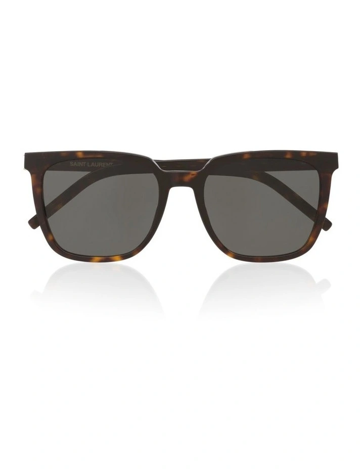 Saint Laurent SL M146 Acetate Sunglasses in Tortoise image 4