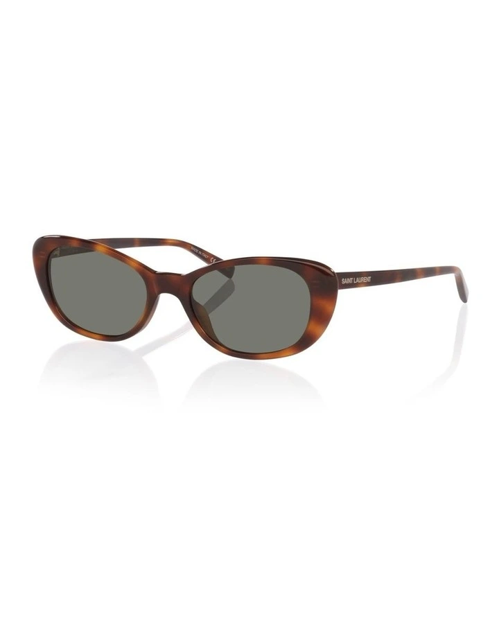 Saint Laurent SL822 Acetate Sunglasses in Tortoise image 1