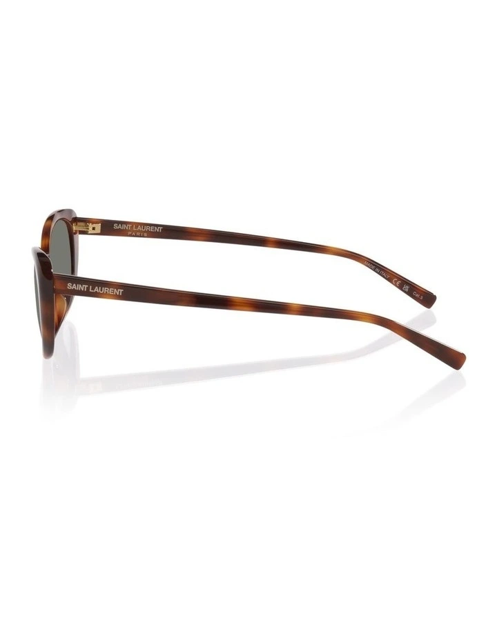 Saint Laurent SL822 Acetate Sunglasses in Tortoise image 3