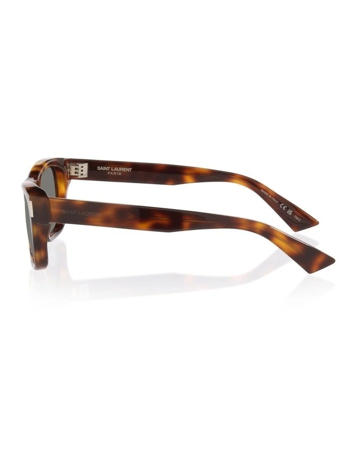Saint Laurent SL83 Acetate Sunglasses in Tortoise image 3