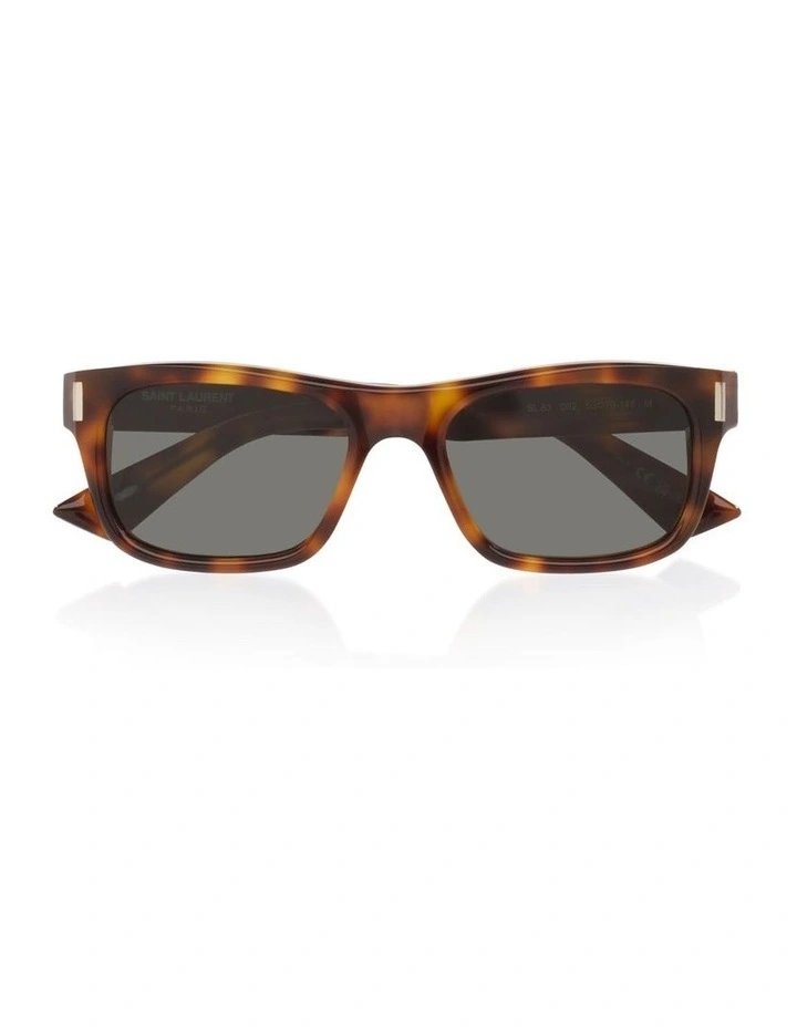 Saint Laurent SL83 Acetate Sunglasses in Tortoise image 4