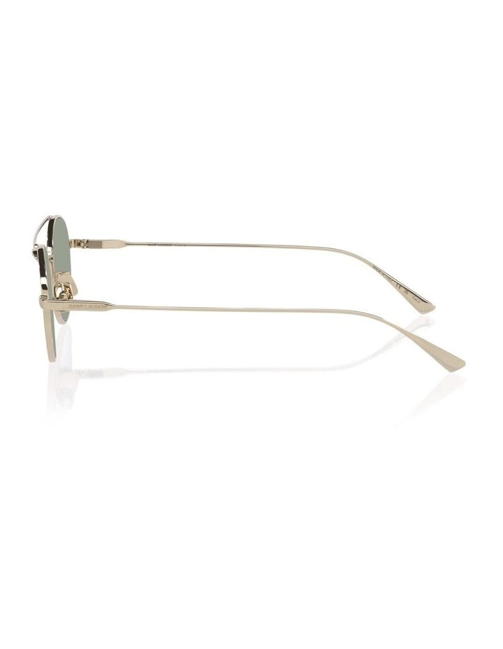 Saint Laurent SL97 Metal Sunglasses in Gold image 3