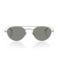 Saint Laurent SL97 Metal Sunglasses in Silver